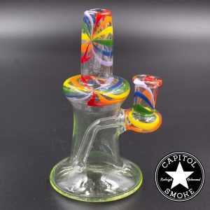 product glass pipe 00169615 03 | 2Kind Glass 14mm Rainbow Banger Hanger