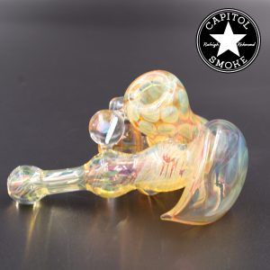 product glass pipe 00174251 03 | Liam the Glass Guy Silver Fumed Side Car