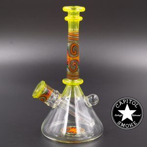 product glass pipe 00176224 01 | Matt Beale Glass Yellow Wig Wag Stack Rig