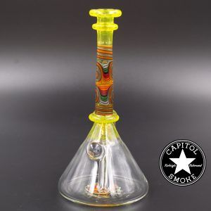 product glass pipe 00176224 02 | Matt Beale Glass Yellow Wig Wag Stack Rig