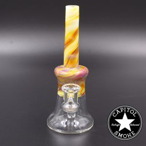 product glass pipe 00204033 00 | Keepsake Glass 14mm Clear Marbled Rig