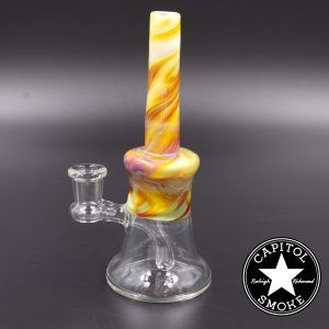 product glass pipe 00204033 01 | Keepsake Glass 14mm Clear Marbled Rig