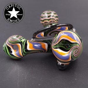 product glass pipe 00205160 03 | Glass by AJ Orange Reverse Sherlock