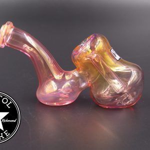 product glass pipe 00206082 03 | Cose Glass Gold Fumed Dbl Bubbler