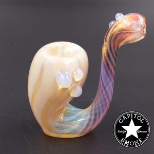 product glass pipe 00206440 01 | SMG Silver/Gold Fumed Sherlock