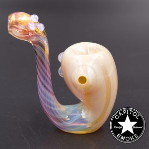 product glass pipe 00206440 03 | SMG Silver/Gold Fumed Sherlock