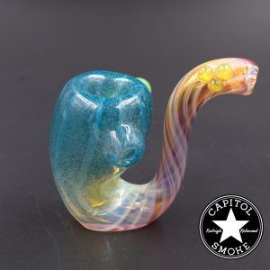 product glass pipe 00206464 01 | SMG Fumed Blue Frit Sherlock