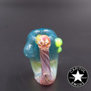 product glass pipe 00206464 02 | SMG Fumed Blue Frit Sherlock