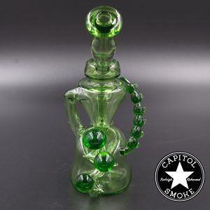 product glass pipe 00208062 02 | Green Steezy Glass 10mm Single Uptake Klein Recycler
