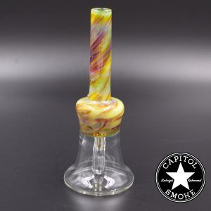 product glass pipe 00210287 02 | Keepsake Glass 14mm Clear Marbled Rig