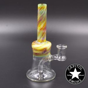 product glass pipe 00210287 03 | Keepsake Glass 14mm Clear Marbled Rig