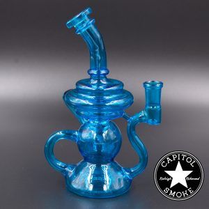 product glass pipe 00210577 03 | AFG Blue 14mm Single Uptake Klein Recycler
