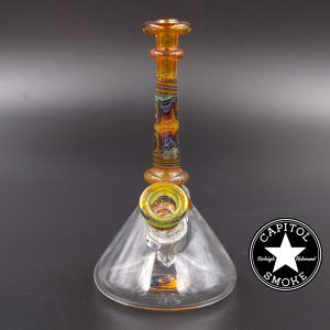 product glass pipe 00211734 00 | Matt Beale Glass Orange Wig Wag Stack Rig