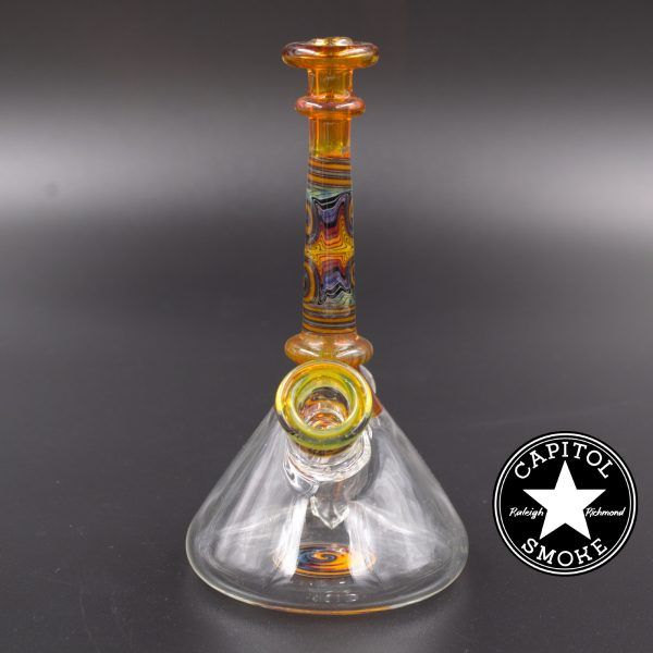 product glass pipe 00211734 00 | Matt Beale Glass Orange Wig Wag Stack Rig