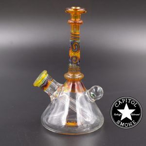 product glass pipe 00211734 01 | Matt Beale Glass Orange Wig Wag Stack Rig