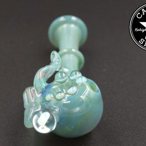 product glass pipe 00211932 00 | Glass By Hunter Dark Green Leaf Spoon