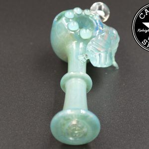product glass pipe 00211932 02 | Glass By Hunter Dark Green Leaf Spoon