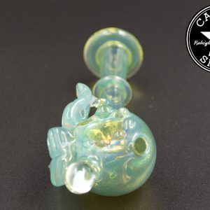 product glass pipe 00211956 00 | Glass By Hunter Light Green Leaf Spoon