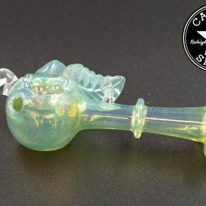 product glass pipe 00211956 01 | Glass By Hunter Light Green Leaf Spoon