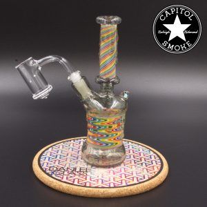 product glass pipe 00212557 01 | Dan Lee Glass CFL Bright Rainbow Linework Rig