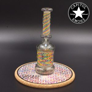 product glass pipe 00212557 02 | Dan Lee Glass CFL Bright Rainbow Linework Rig