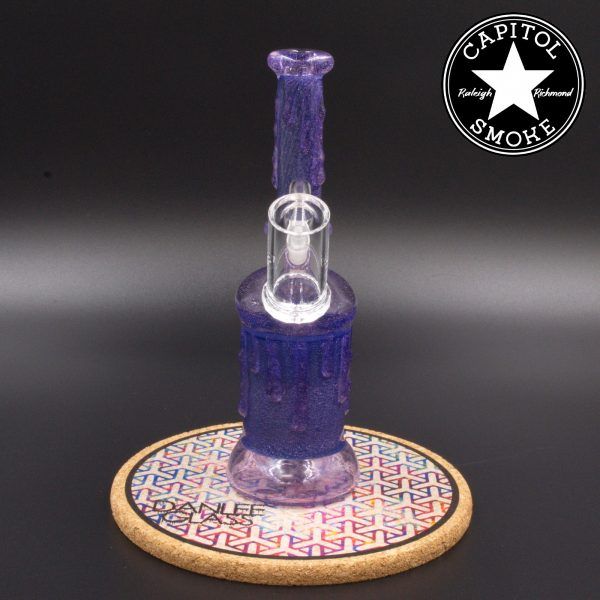 product glass pipe 00212564 00 | Dan Lee Glass Purple Lollipop Dichro Rig