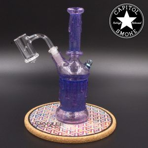 product glass pipe 00212564 01 | Dan Lee Glass Purple Lollipop Dichro Rig