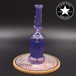 product glass pipe 00212564 02 | Dan Lee Glass Purple Lollipop Dichro Rig