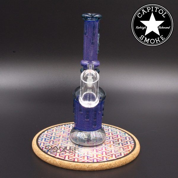 product glass pipe 00212625 00 | Dan Lee Glass Purple Dichro Rig
