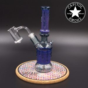 product glass pipe 00212625 01 | Dan Lee Glass Purple Dichro Rig