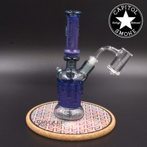 product glass pipe 00212625 03 | Dan Lee Glass Purple Dichro Rig