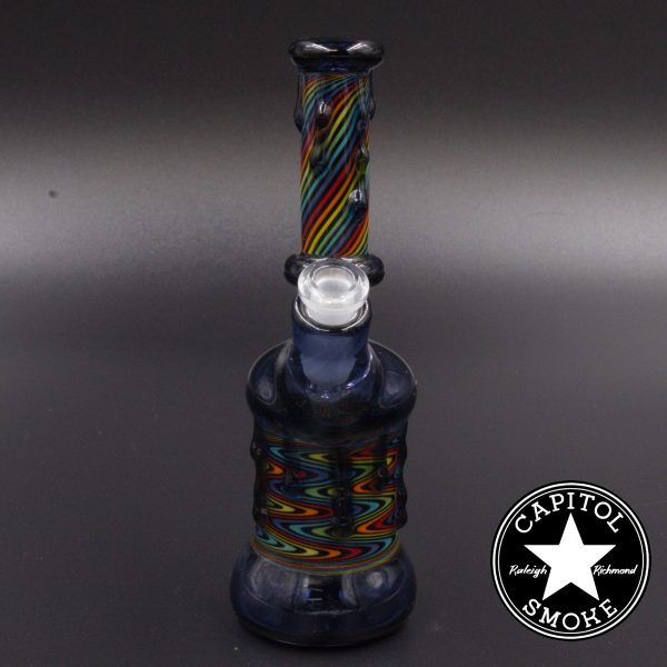 product glass pipe 00212649 00 | Dan Lee Glass Dark Rainbow Linework Rig