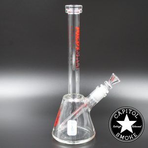 Product glass pipe 00007146 00 | Medicali Red 12" 14mm Beaker Bottom Tube