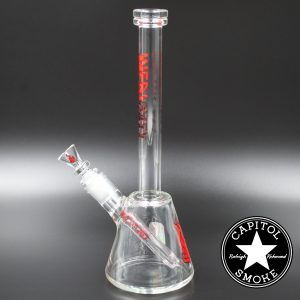 Product glass pipe 00007146 02 | Medicali Red 12" 14mm Beaker Bottom Tube