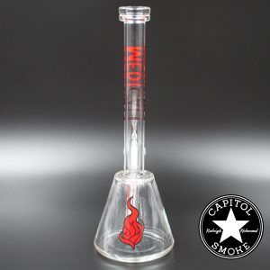 Product glass pipe 00007146 03 | Medicali Red 12" 14mm Beaker Bottom Tube