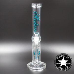 Product glass pipe 00007276 01 | Medicali Blue 14" 14mm Heavy Straight Tube