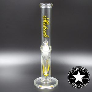 Product glass pipe 00115919 01 | Medicali Yellow 14" 14mm Straight Tube