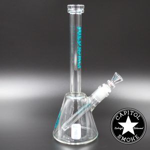 Product glass pipe 00220118 00 | Medicali Blue 12" 14mm Beaker Bottom Tube