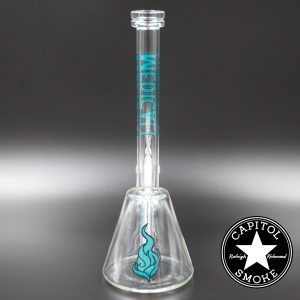 Product glass pipe 00220118 03 | Medicali Blue 12" 14mm Beaker Bottom Tube