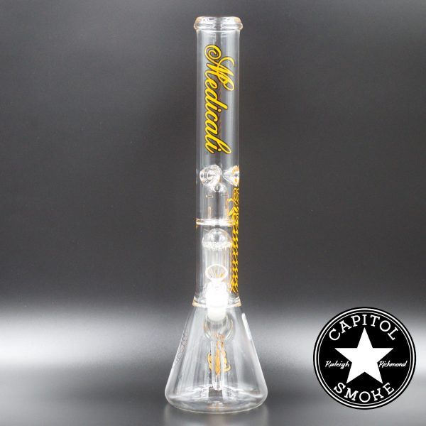 product glass pipe 00007184 00 | Medicali Orange 18" 14mm Tree Perc Beaker Bottom Tube