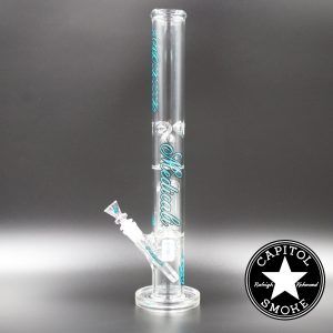 product glass pipe 00007191 01 | Medicali Blue 18" 14mm Tree Perc Straight Tube