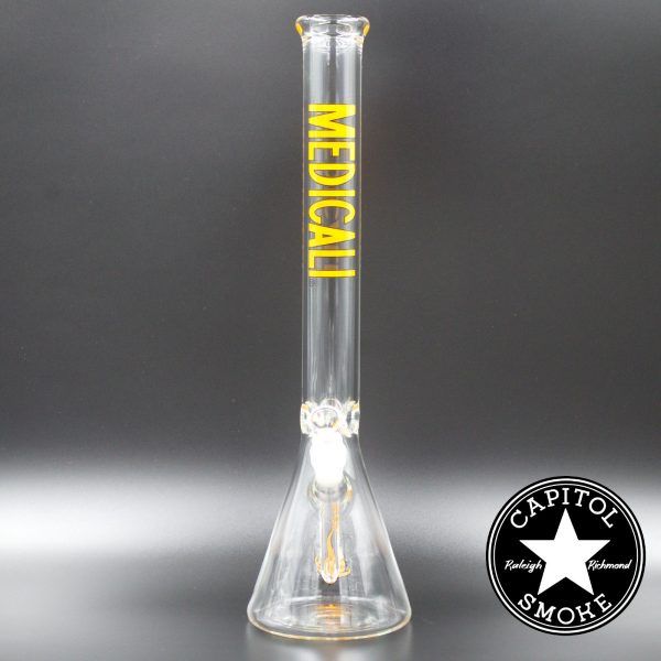 product glass pipe 00007252 00 | Medicali Orange 18" 14mm Beaker Bottom Tube