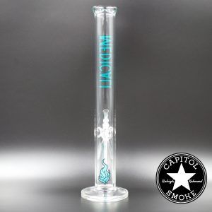 product glass pipe 00007283 02 | Medicali Blue 18" 14mm Heavy Straight Tube