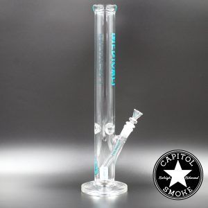 product glass pipe 00007283 03 | Medicali Blue 18" 14mm Heavy Straight Tube