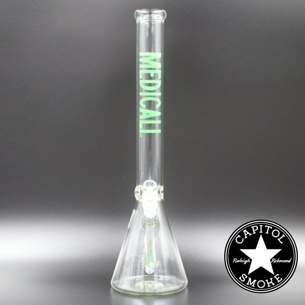 product glass pipe 00115445 00 | Medicali Green 18" 14mm Beaker Bottom Tube