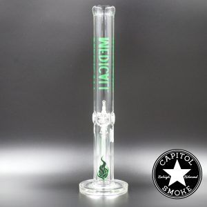 product glass pipe 00115995 02 | Medicali Green 18" 14mm Extra Heavy Straight Tube