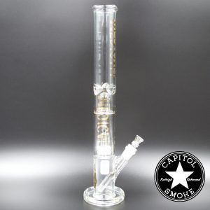 product glass pipe 00116008 03 | Medicali Gold 18" 14mm Showerhead Perc Straight Tube