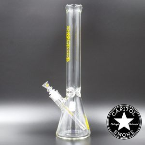 product glass pipe 00185950 01 | Medicali Yellow 18" 14mm Extra Heavy Beaker Bottom Tube