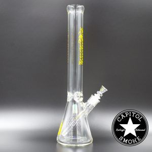 product glass pipe 00185950 03 | Medicali Yellow 18" 14mm Extra Heavy Beaker Bottom Tube