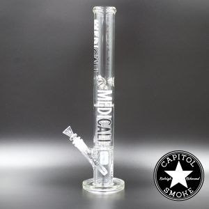 product glass pipe 00221740 01 | Medicali White 18" 14mm Tree Perc Straight Tube